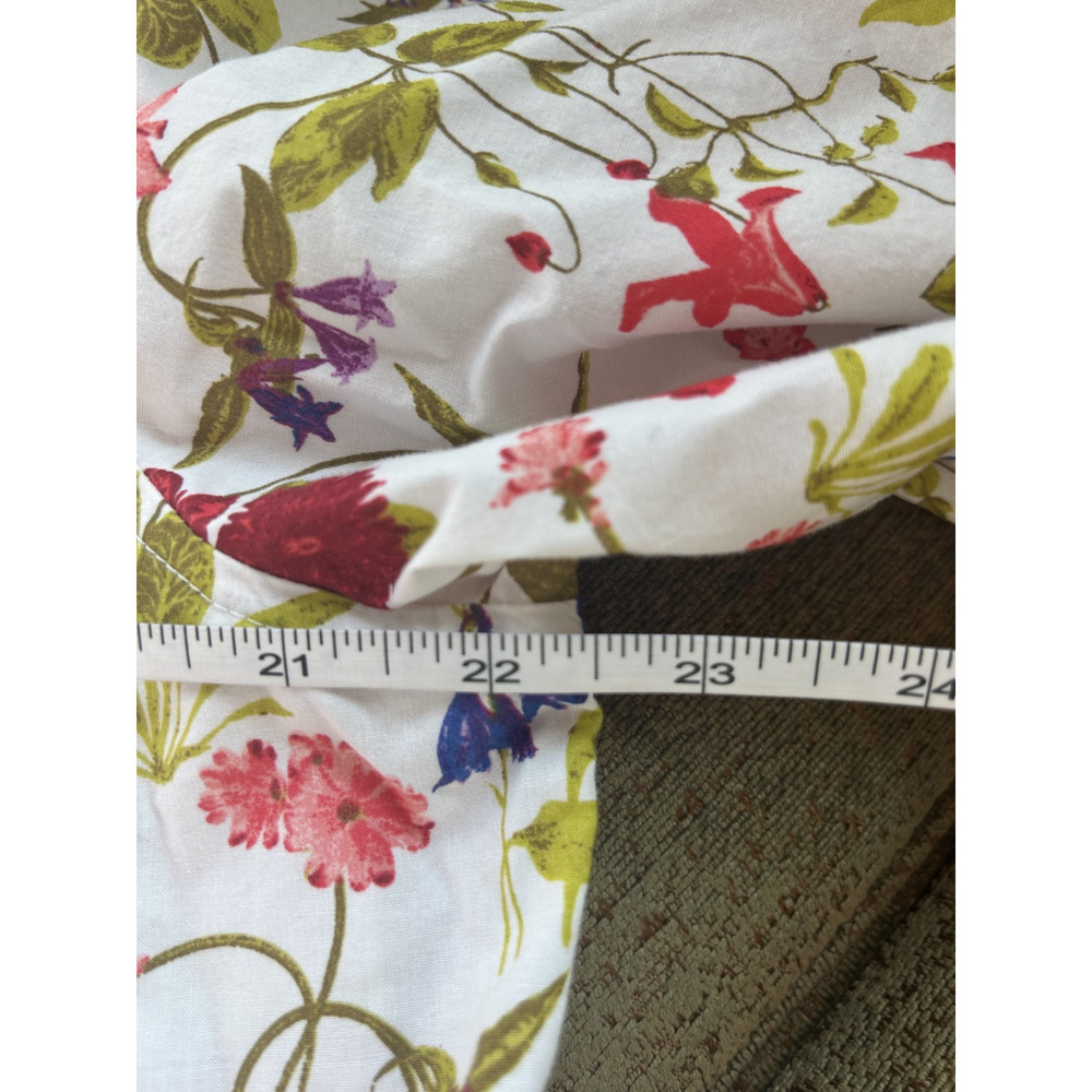 Lands’ End Floral Cotton Button Down Shirt M Cottagecore - Picture 9 of 11